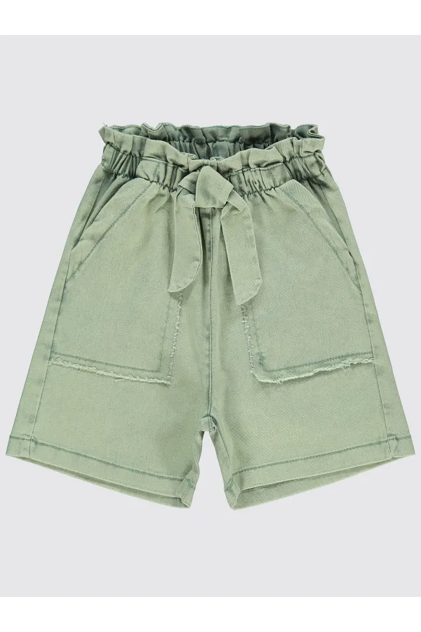 Kız Çocuk Şort 6-9 Yaş Yeşil - Paket