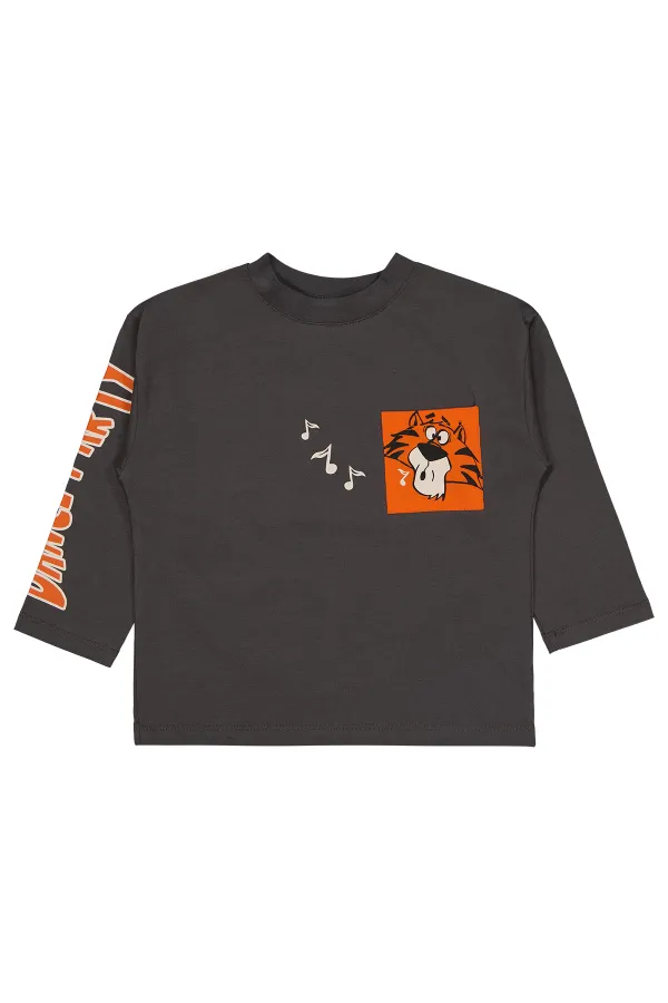 Boy Sweatshirt 2-5 Years Old Anthracite - Package