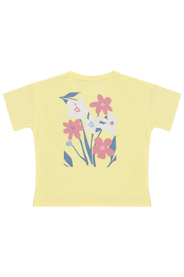 Girls' T-shirt, Ages 6-9, Yellow - Pack