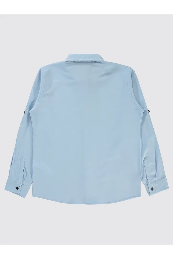 Erkek Çocuk Gömlek 10-13 Yaş Mavi - Paket