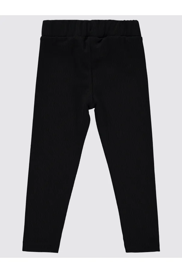 Collants noirs pour filles de 2 à 5 ans - Emballage civil