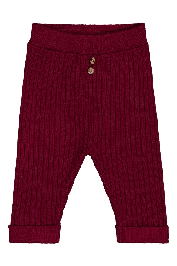 Bas de survêtement bébé 0-24 mois rouge bordeaux - Lot