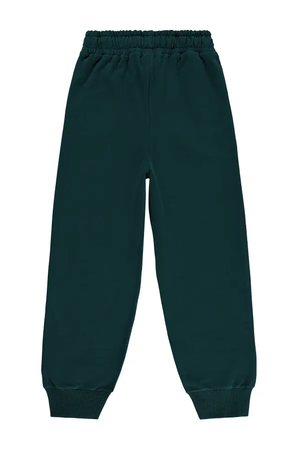 Pantalon de survêtement garçon 6-9 ans Vert mousse foncé - Lot