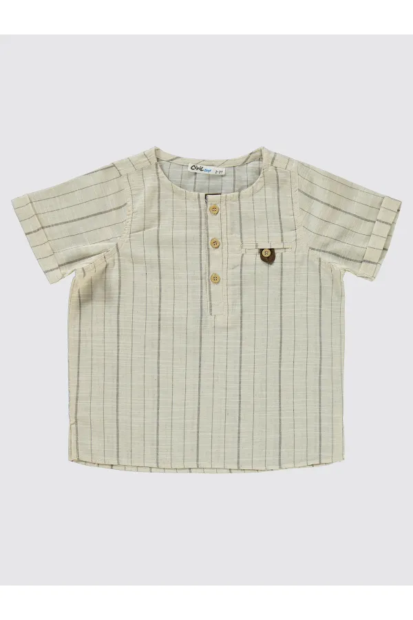 Ensemble garçon 2-5 ans marron - Emballage