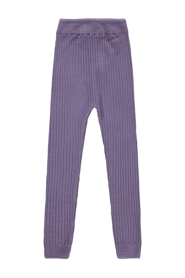 Leggings pour filles de 6 à 9 ans, lilas - Paquet