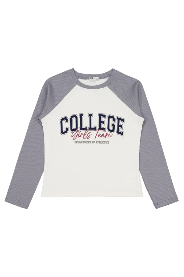 Girl's Sweatshirt 10-13 Years Old Ecru - Package