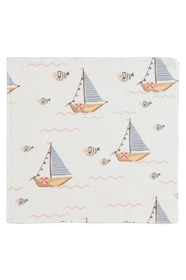 Baby Burp Cloths and Wipes 0-24 Months, Ecru - Pack