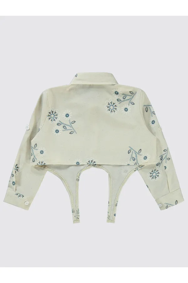 Kız Çocuk Gömlek 2-5 Yaş Turkuaz - Paket