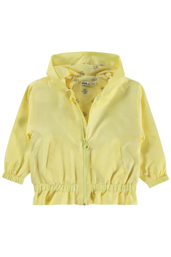 Kız Çocuk Yağmurluk 2-5 Yaş Sarı - Paket