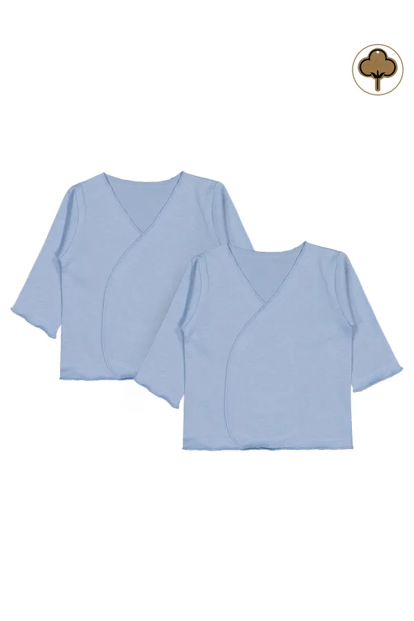 Baby Mini Bodysuits 0-24 Months Blue - Pack