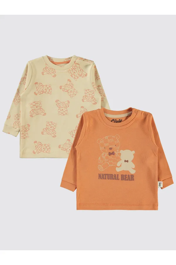 Sweat-shirt bébé 0-24 mois Cannelle - Lot