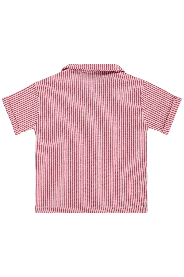 Erkek Çocuk Gömlek 2-5 Yaş Kırmızı - Paket