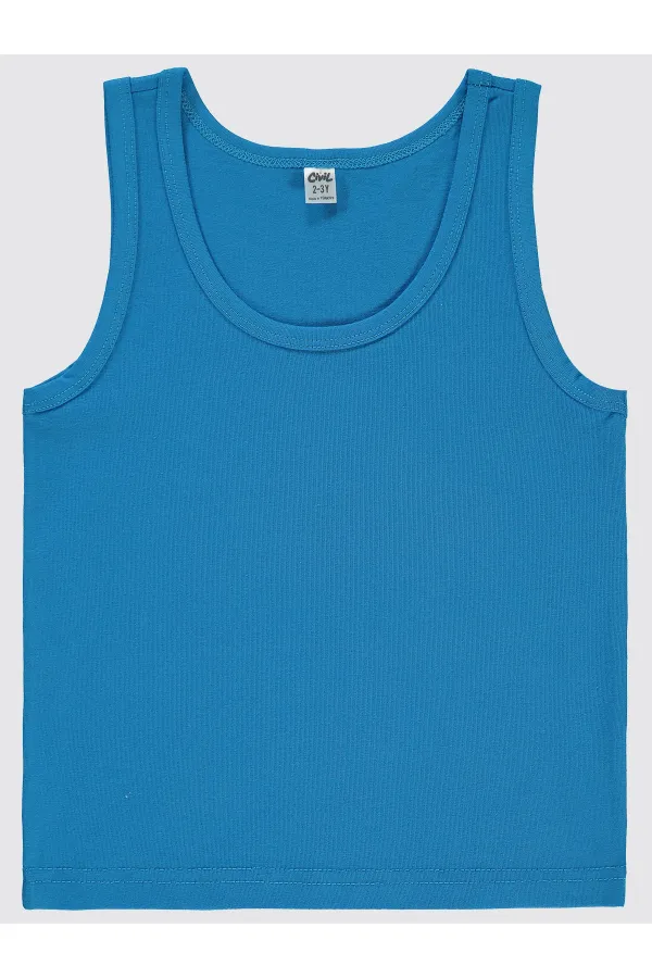 Débardeur garçon 2-9 ans Saxe-Bleu marine - Emballage