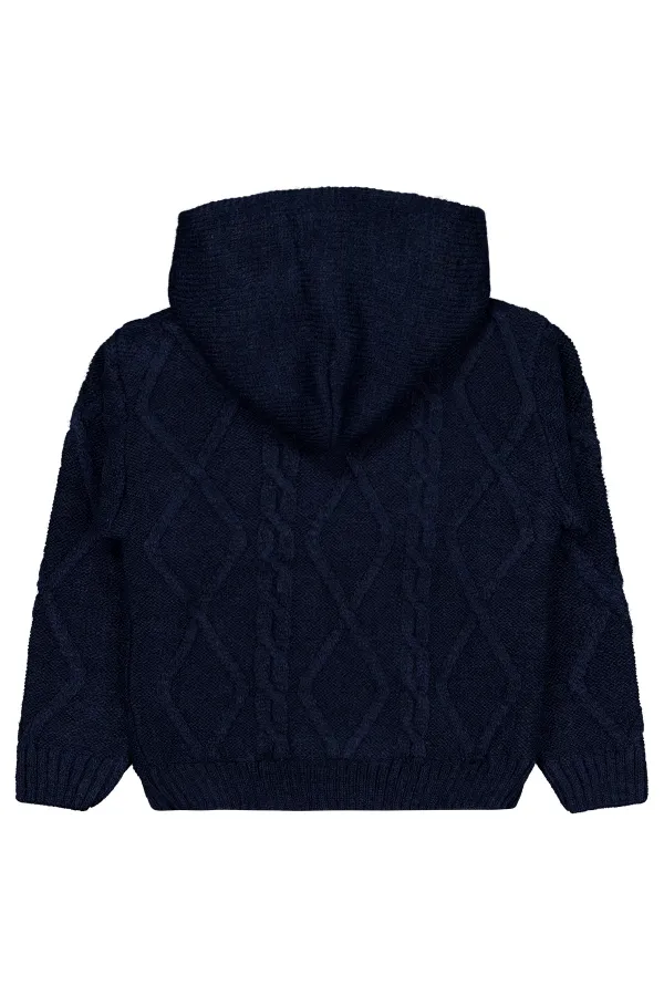 Boy Cardigan 2-5 Years Old Navy Blue - Package