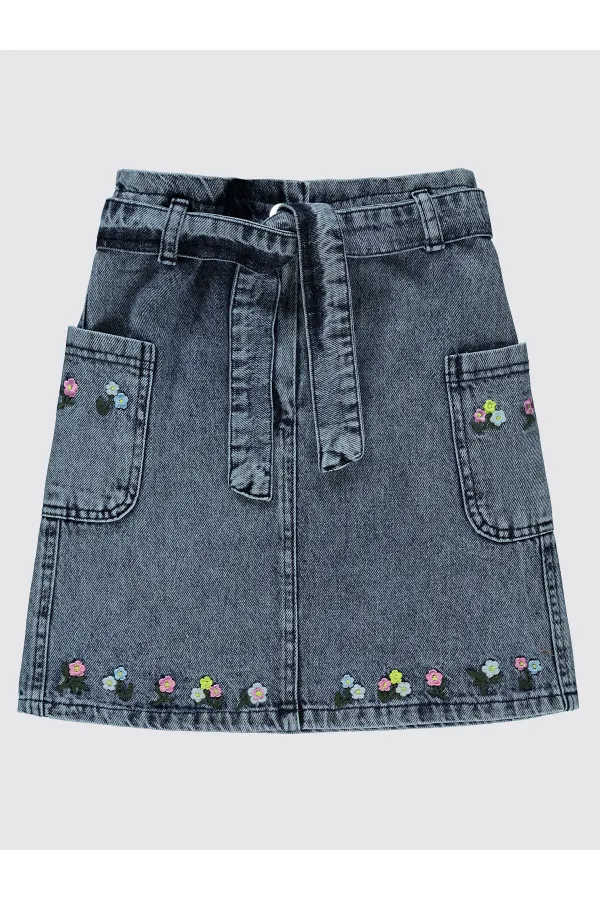 Kız Çocuk Etek 6-9 Yaş Mavi - Paket