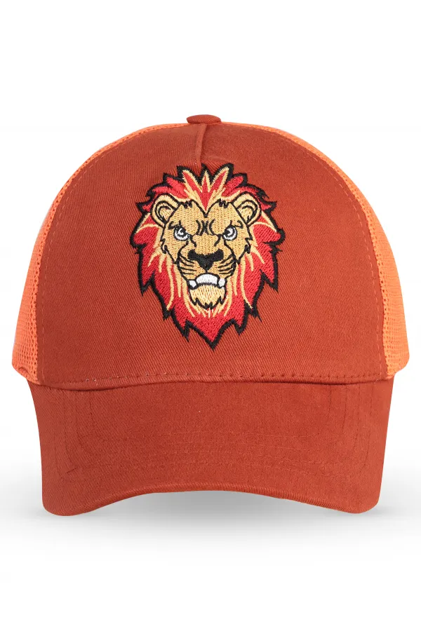 Bonnet garçon, 10-13 ans, couleur terre cuite - Emballage