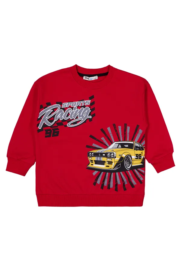 Ensemble de survêtement rouge pour garçon de 2 à 5 ans - Emballage