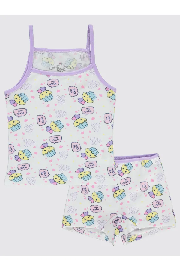 Ensemble de sous-vêtements pour filles de 2 à 9 ans - Standard