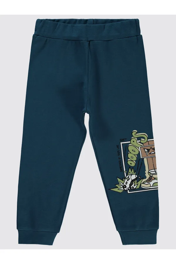 Erkek Çocuk Eşofman Altı 2-5 Yaş Petrol - Paket