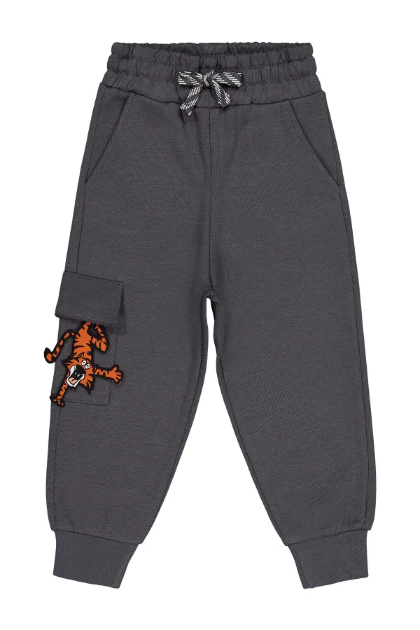 Boy's Tracksuit Bottoms 2-5 Years Old Anthracite - Pack Boy's Tracksuit Bottoms 2-5 Years Old Anthracite - Pack