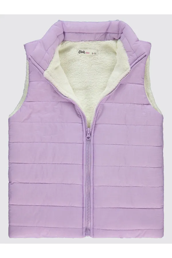 Kız Çocuk Yelek 10-13 Yaş Lila - Paket