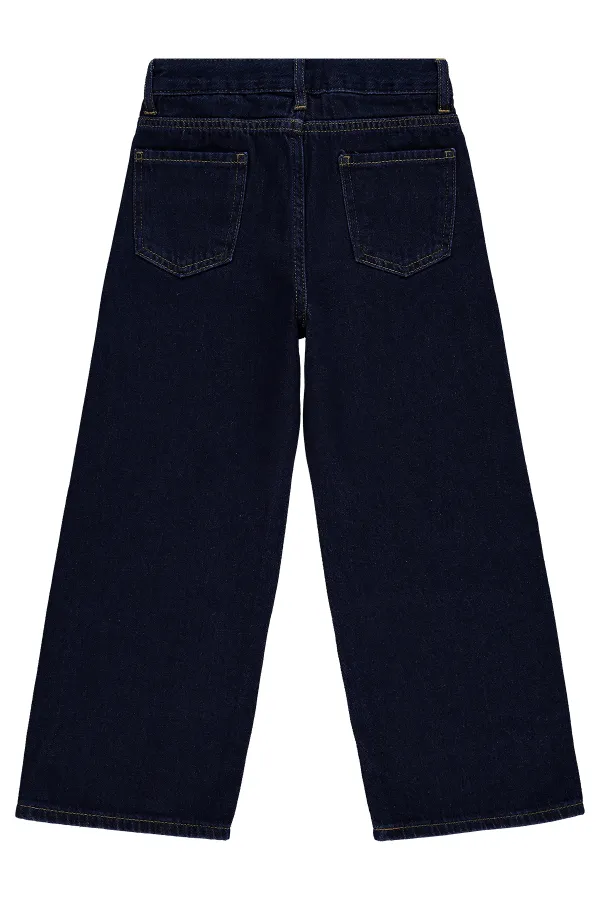 Kız Çocuk Pantolon Kot 10-13 Yaş Lacivert - Paket