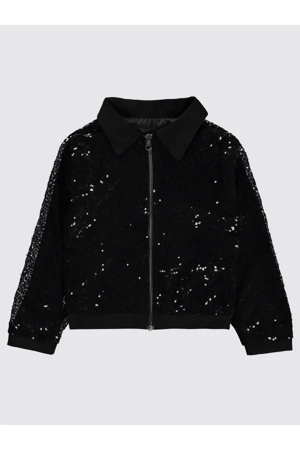 Veste noire pour fille de 6 à 9 ans - Emballage