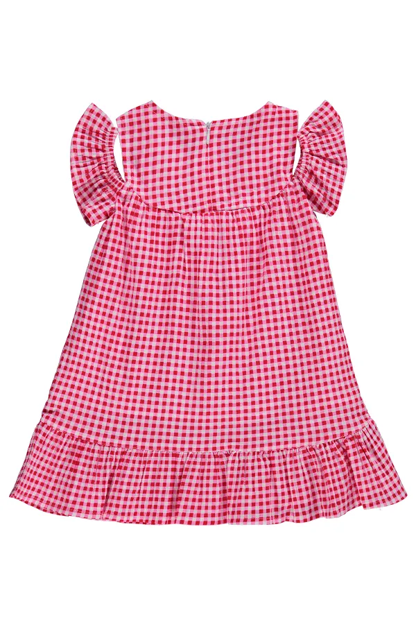 Girls' Jumpsuit and Dress Set, Ages 2-5, Red - Package