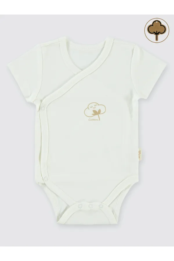 Bebek Çıtçıtlı Badi 0-24 Ay Ekru - Paket