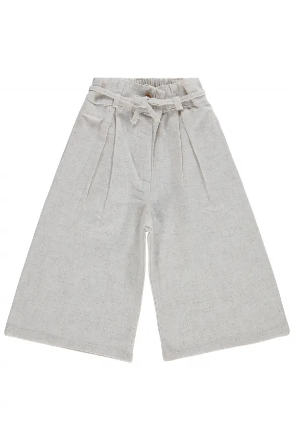 Kız Çocuk Pantolon 2-5 Yaş Kırık Beyaz - Paket