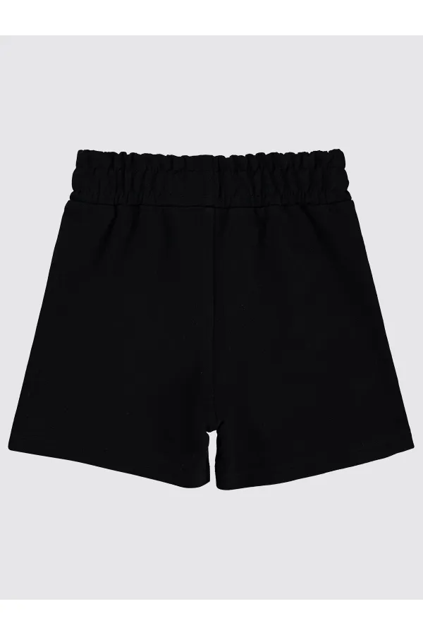 Short noir pour fille de 2 à 5 ans - Emballage