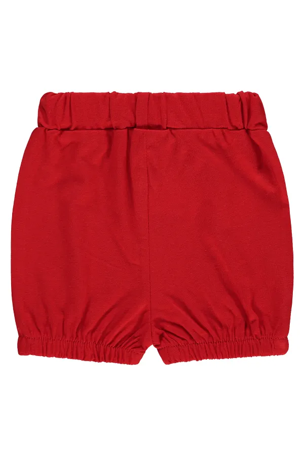 Bebek Şort 0-24 Ay Kırmızı - Paket