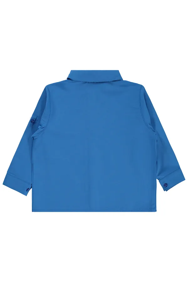 Ensemble chemise garçon 2-5 ans turquoise foncé - Emballage