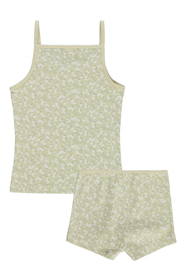 Kız Çocuk İç Çamaşırı Takım 2-9 Yaş Çağla Yeşili - Paket