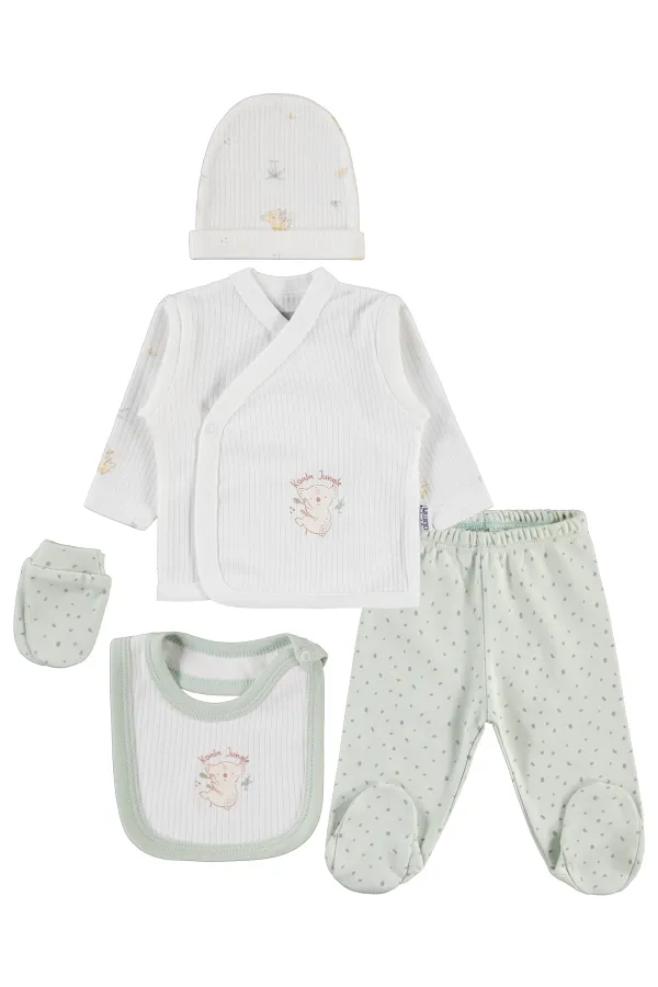 Baby Bodysuit Sets 0-24 Months Green - Package