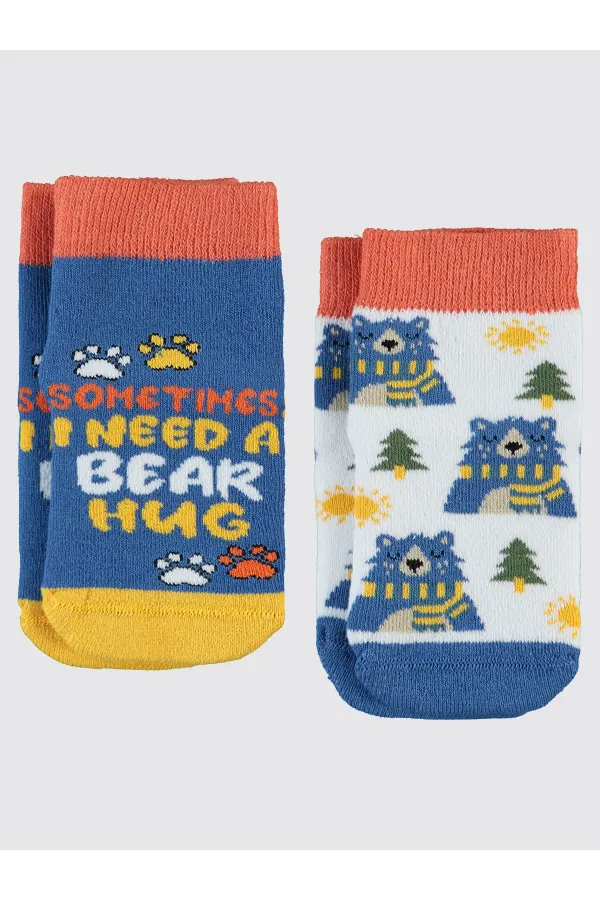 Chaussettes courtes garçon 2-9 ans, taille standard - Lot