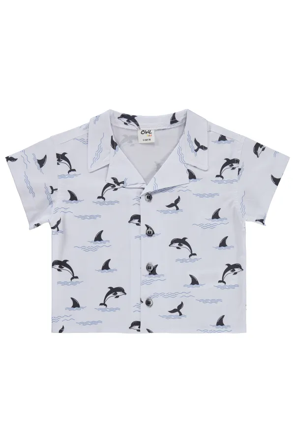 Bebek Gömlek 0-24 Ay Beyaz - Paket