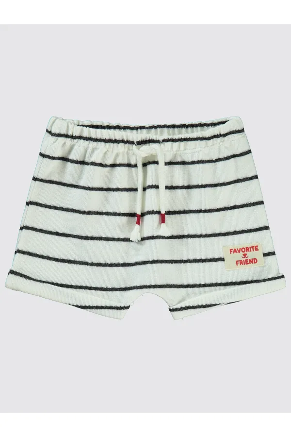 Bebek Şort 0-24 Ay Ekru - Paket