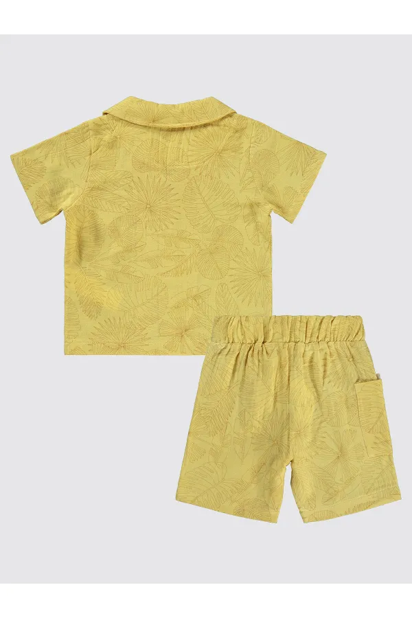 Erkek Çocuk Takım 2-5 Yaş Soft Hardal - Paket