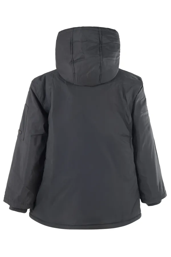 Erkek Çocuk Mont 10-13 Yaş Antrasit - Paket