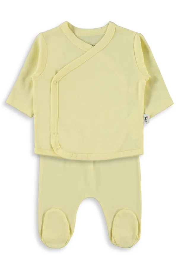 Ensemble de body bébé 0-24 mois jaune - Emballage