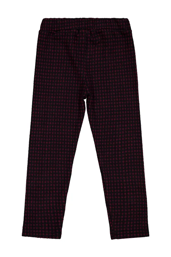 Leggings bordeaux pour filles de 6 à 9 ans - Emballage