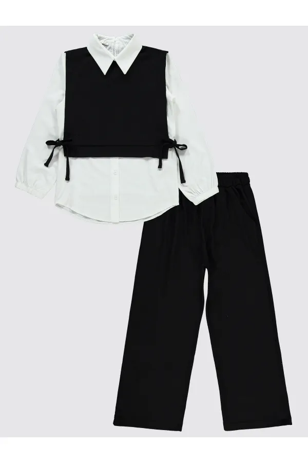 Girls' Suit 10-13 Years Old Black - Package