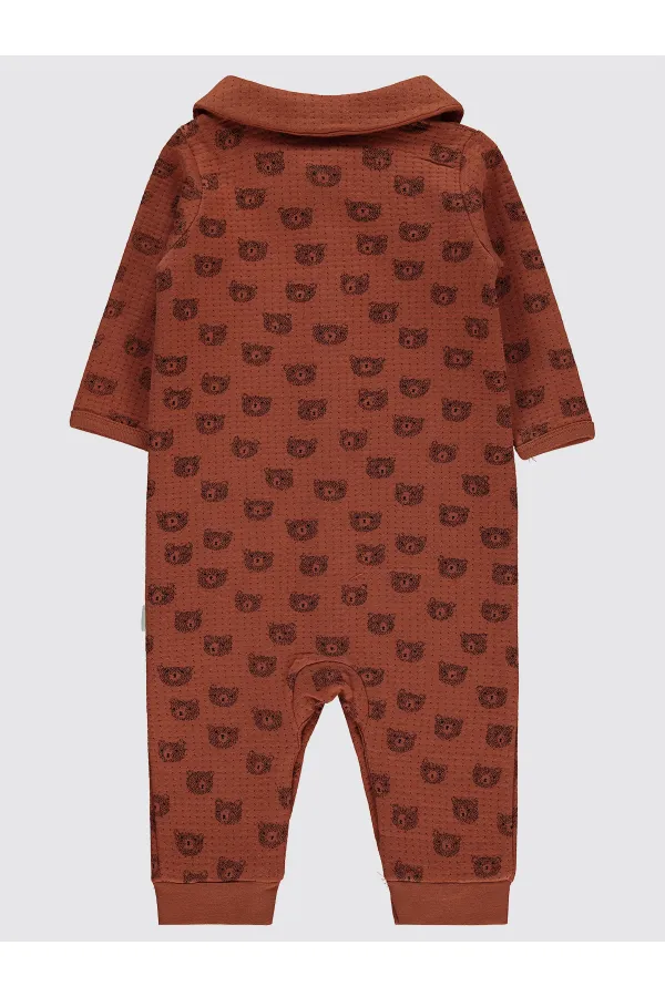 Grenouillères bébé 0-24 mois marron - Emballage