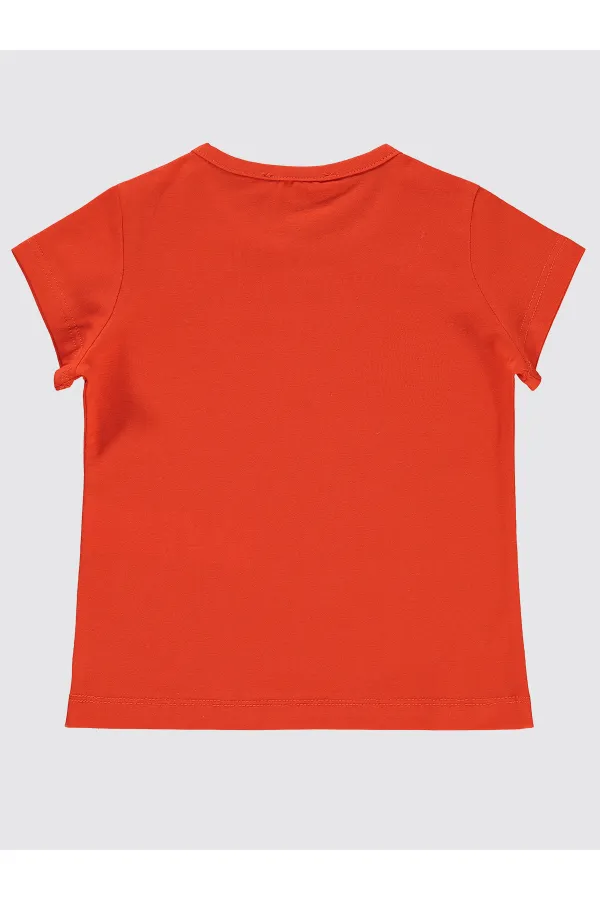 Girls T-Shirt 2-5 Years Old Dark Orange - Package