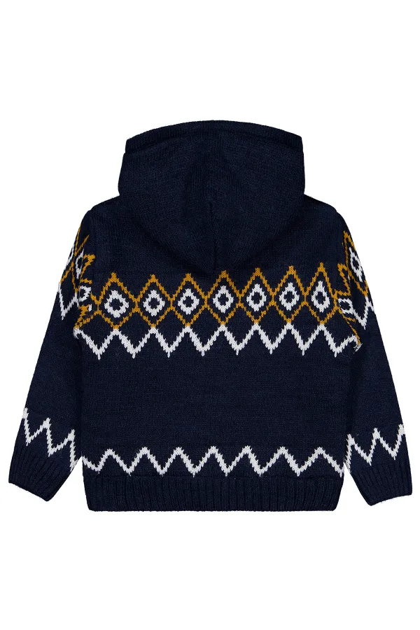 Gilet garçon bleu marine 6-9 ans - Emballage