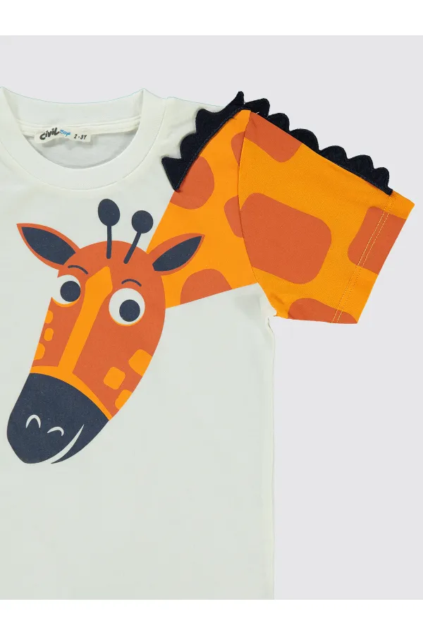 Erkek Çocuk Takım 2-5 Yaş Ekru - Paket