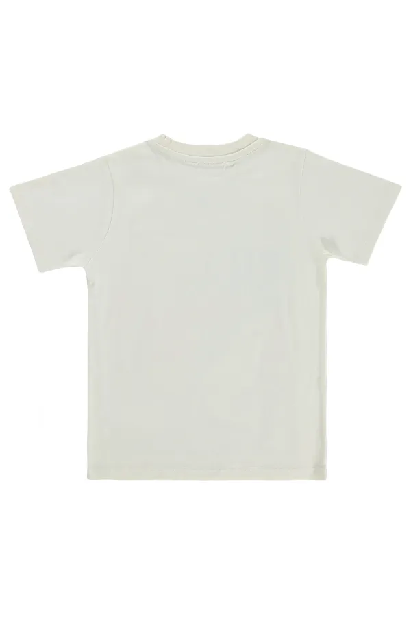 Boys' T-Shirt, Ages 6-9, Off-White - Package