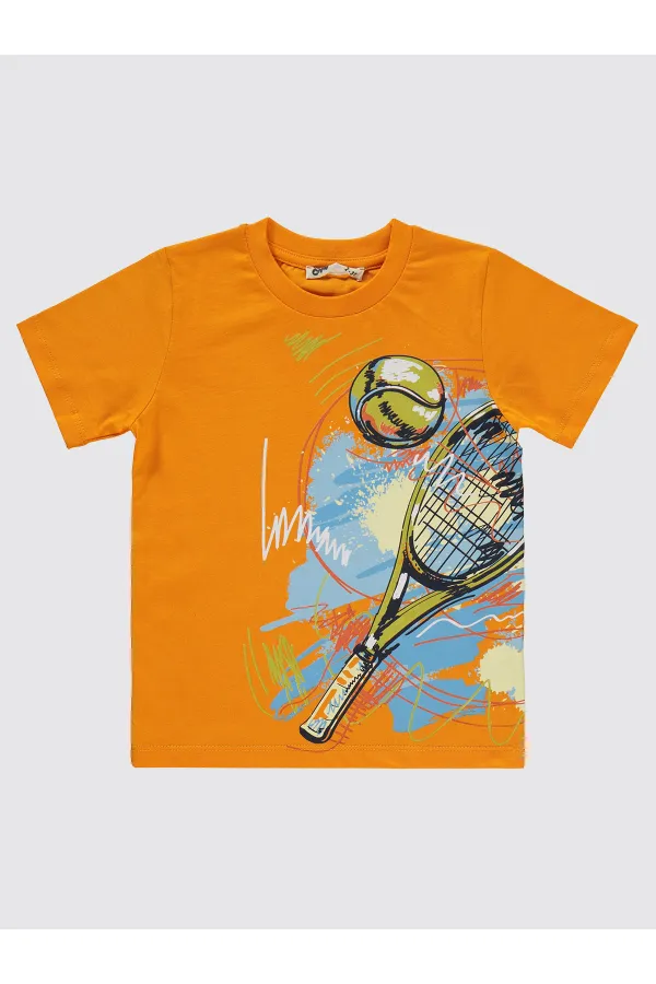 Erkek Çocuk Takım 2-5 Yaş Açık Oranj - Paket