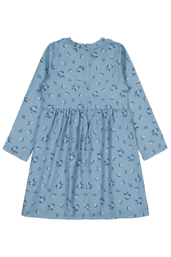 Ensemble gilet et robe bleu pour fille de 6 à 9 ans - Paquet